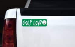 10in x 3in Golf Lovr Lover Bumper Stickers window decals decal sticker golfer