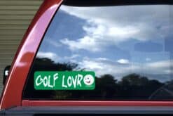 10in x 3in Golf Lovr Lover Bumper Stickers window decals decal sticker golfer