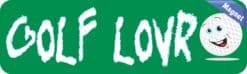 10in x 3in Golf Lovr Lover Bumper magnets magnetic magnet golfer