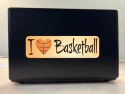 10in x 3in I Heart Love Basketball Bumper Sticker Window Decal Stickers Car Decals