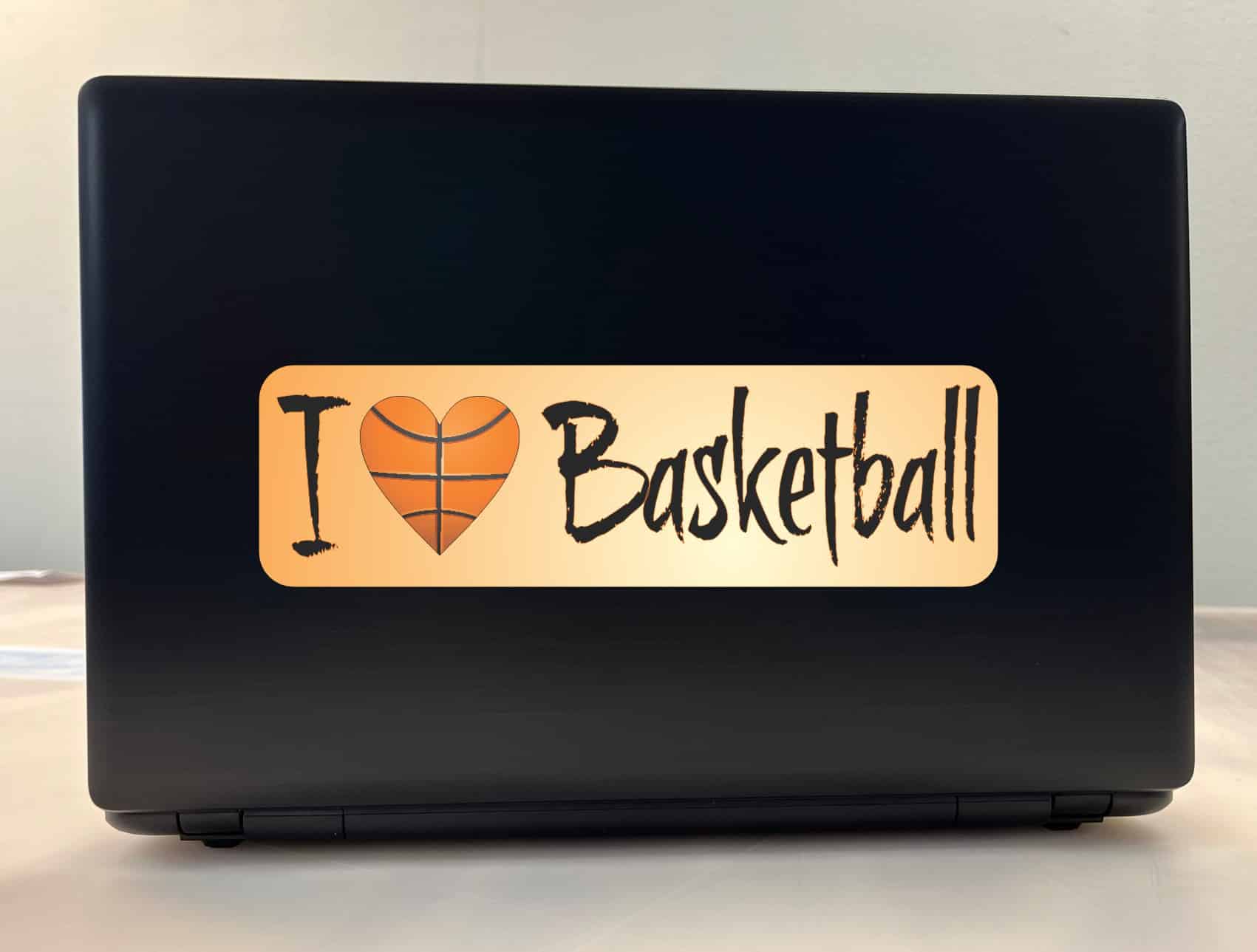 10in x 3in I Heart Love Basketball Bumper Sticker Window Decal Stickers Car Decals
