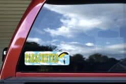 10in x 3in Parachuter Bumper Sticker Decal Skydiving Window Decal Stickers Decals