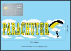 10in x 3in Parachuter Bumper Sticker Decal Skydiving Window Decal Stickers Decals