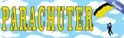 10in x 3in Parachuter Bumper magnet  Skydiving magnetic  magnets