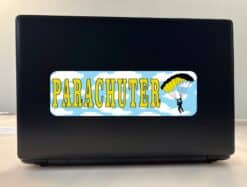 10in x 3in Parachuter Bumper Sticker Decal Skydiving Window Decal Stickers Decals