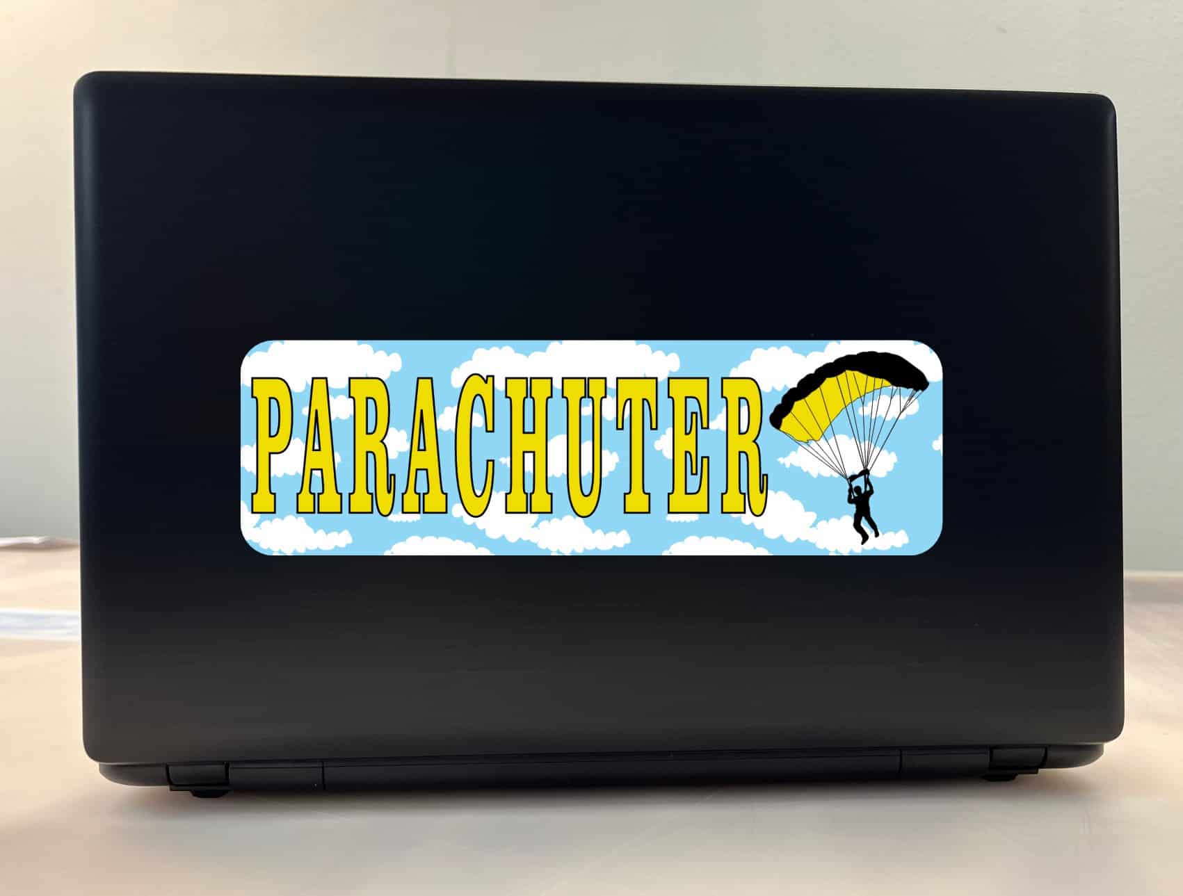 10in x 3in Parachuter Bumper Sticker Decal Skydiving Window Decal Stickers Decals