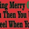 10in x 3in My Saying Merry Christmas Bumper magnet Car magnetic magnets