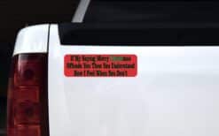 10in x 3in My Saying Merry Christmas Bumper magnet Car magnetic magnets