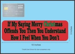 10in x 3in My Saying Merry Christmas Bumper magnet Car magnetic magnets
