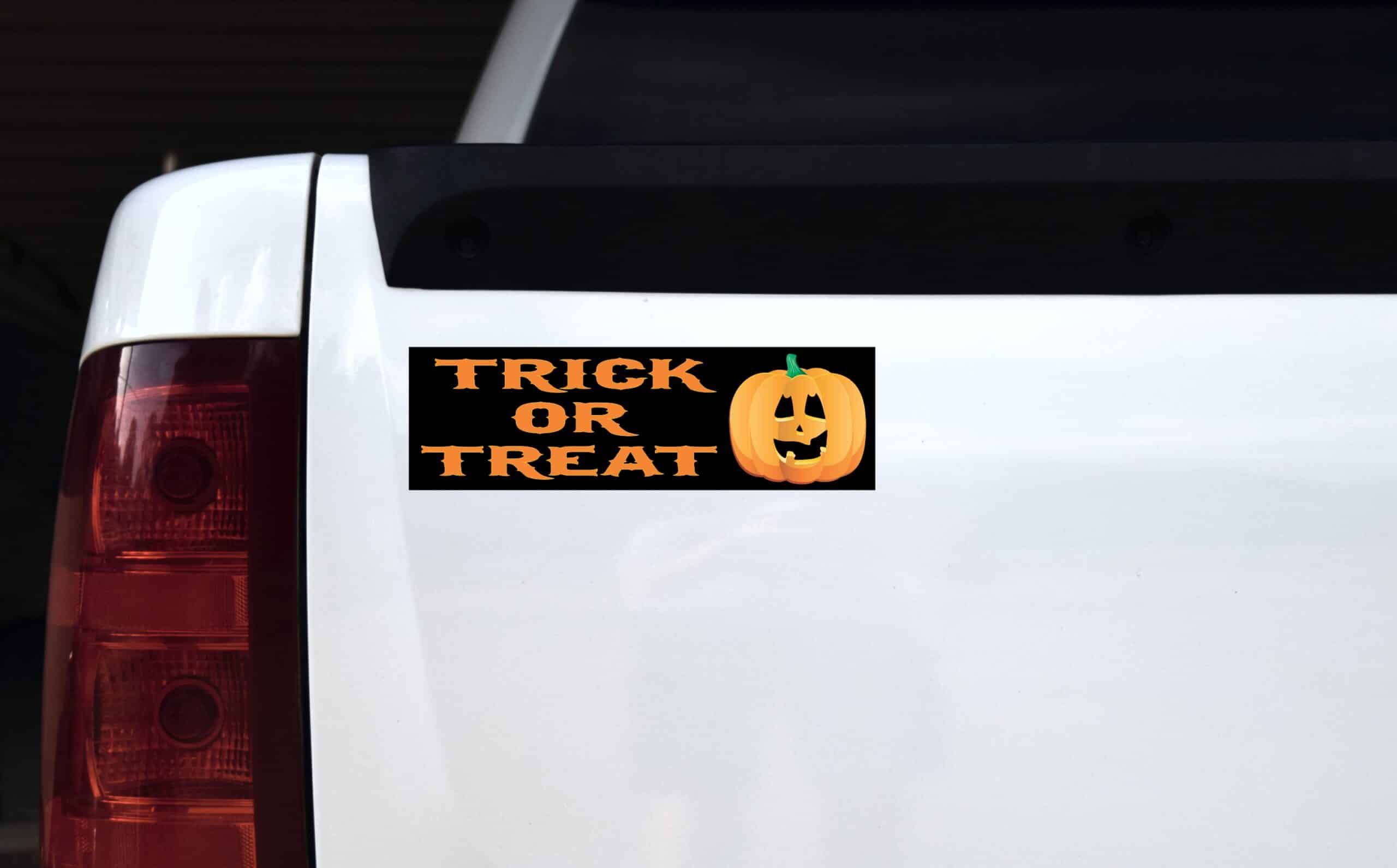 10in x 3in Trick or Treat Halloween Bumper magnet Car magnetic magnets