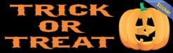 10in x 3in Trick or Treat Halloween Bumper Sticker Decal Car Window Stickers Decals