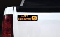 10in x 3in Happy Halloween Pumpkin Bumper magnet Car magnetic m
