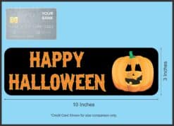 10in x 3in Happy Halloween Pumpkin Bumper magnet Car magnetic m