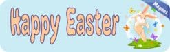 10in x 3in Happy Easter Vinyl Bumper magnet  Car magnetic magnet