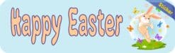 10in x 3in Happy Easter Vinyl Bumper Sticker Decal Car Window Stickers Decals