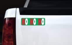 10in x 3in Ho Ho Ho Christmas Vinyl Bumper Sticker Decal Window Stickers Decals