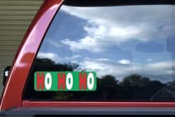 10in x 3in Ho Ho Ho Christmas Vinyl Bumper Sticker Decal Window Stickers Decals