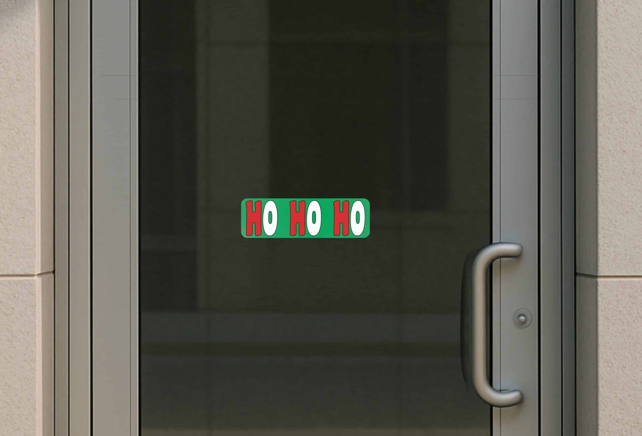 10in x 3in Ho Ho Ho Christmas Vinyl Bumper Sticker Decal Window Stickers Decals