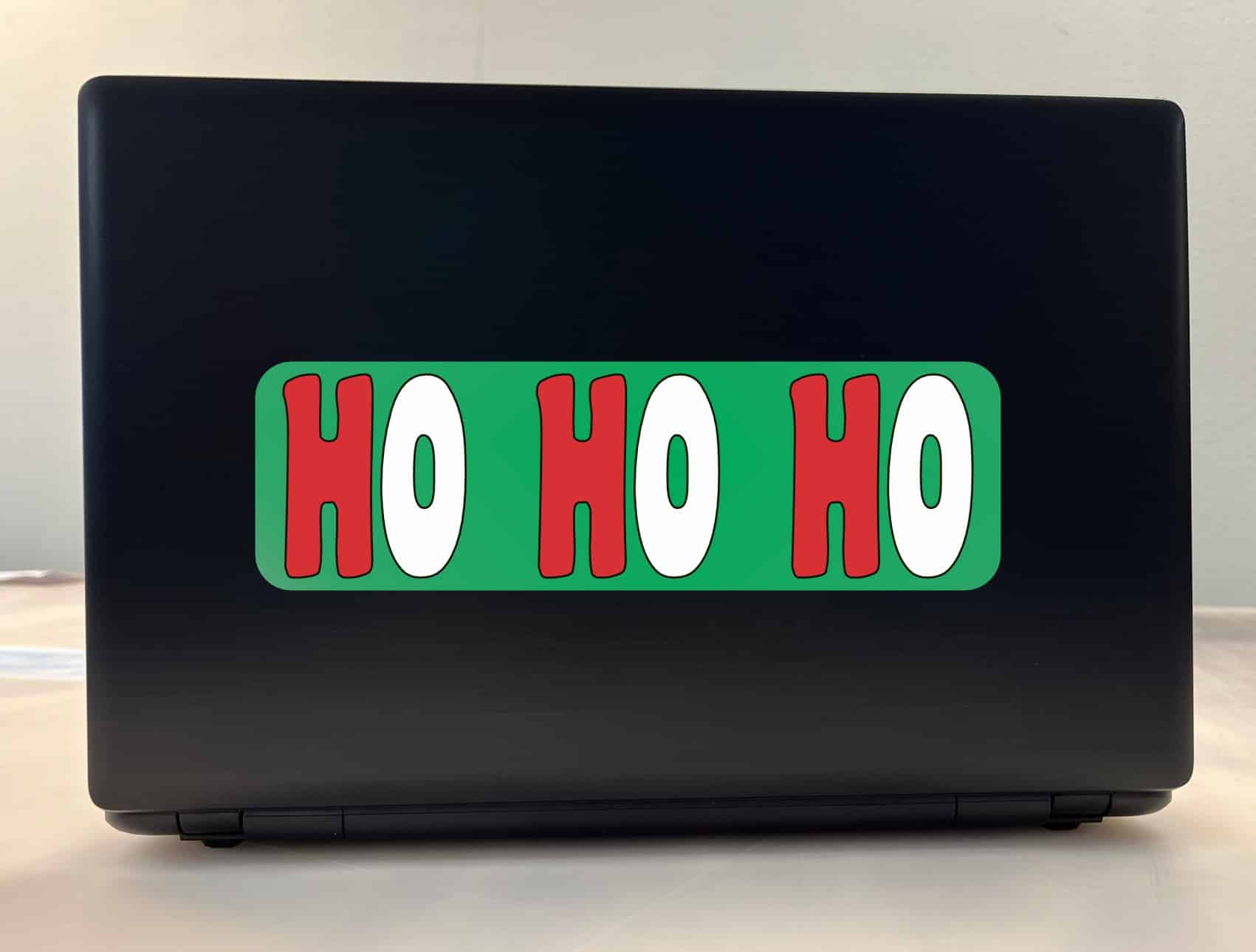 10in x 3in Ho Ho Ho Christmas Vinyl Bumper Sticker Decal Window Stickers Decals