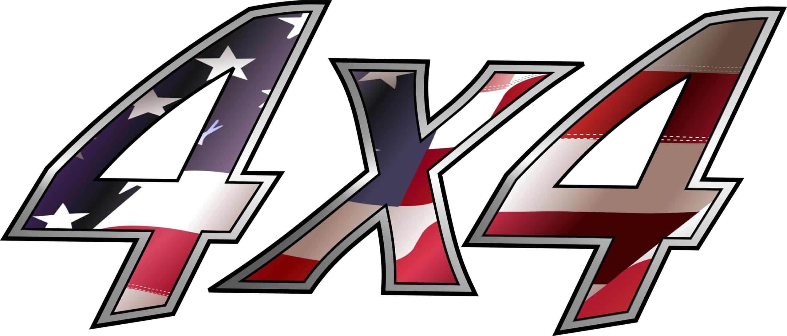 10inx4.25in 4 x 4 Sticker For Truck Usa Flag Decal Bumper Stickers Decals