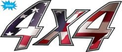 10inx4.25in 4 x 4 Sticker For Truck Usa Flag Decal Bumper Stickers Decals