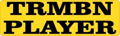TRMBN Trombone Player Vinyl Sticker