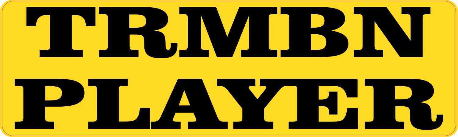 TRMBN Trombone Player Vinyl Sticker