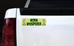 10in x 3in Worm Whisperer Bumper Sticker Vinyl Window Decal