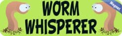 10in x 3in Worm Whisperer Magnet Magnetic Vehicle Sign