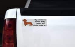 10in x 3in windows arent dirty dog nose art magnet bumper magnets