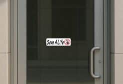 10in x 3in Save a Life No Texting Phone Vinyl Bumper Sticker Dec