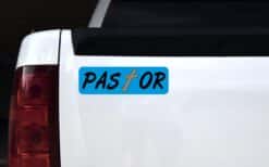10in x 3in Pastor Religious Christian Vinyl Bumper magnet magnets