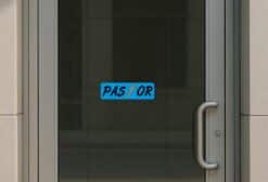 10in x 3in Pastor Religious Christian Vinyl Bumper Sticker Decal Stickers Decals