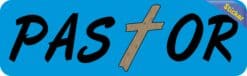 10in x 3in Pastor Religious Christian Vinyl Bumper Sticker Decal Stickers Decals