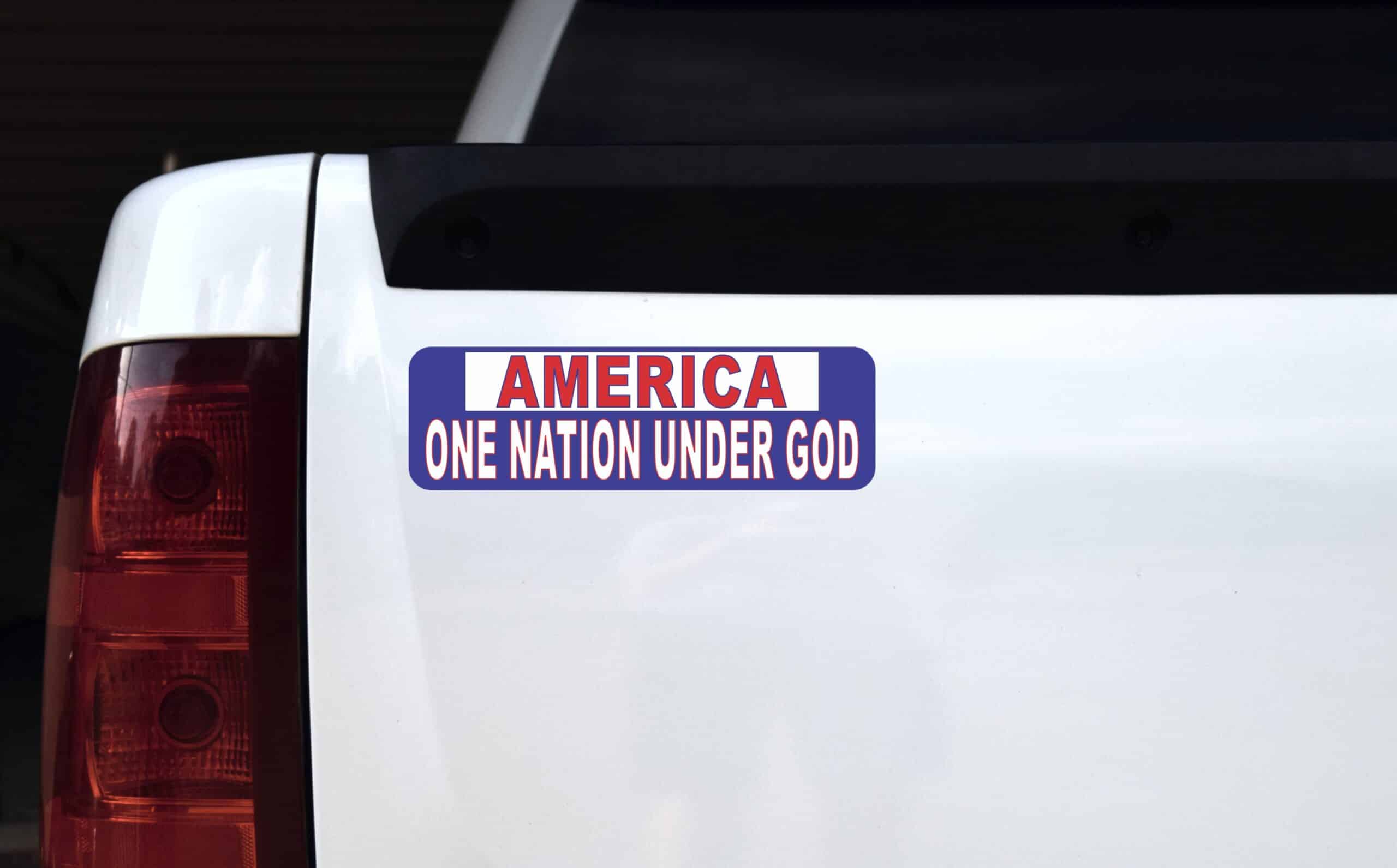 10in x 3in America One Nation Under God Bumper magnet magnetic magnets