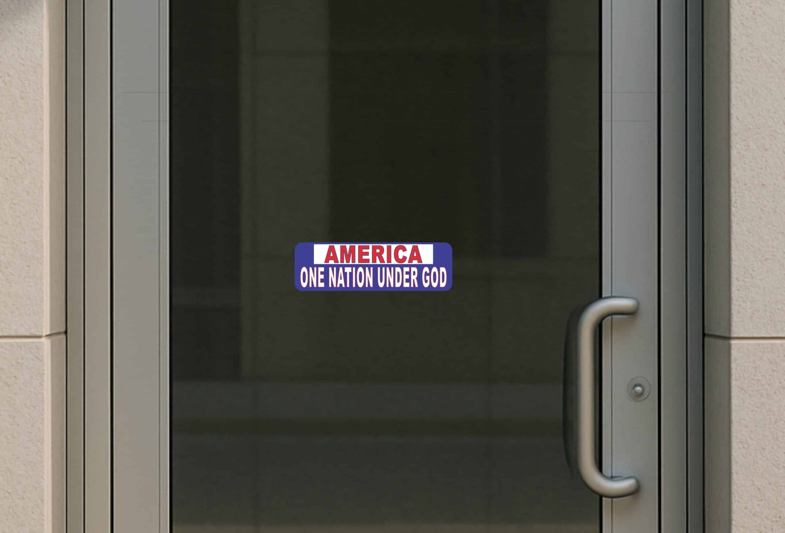 10in x 3in America One Nation Under God Bumper Sticker Decal Window Stickers Decals