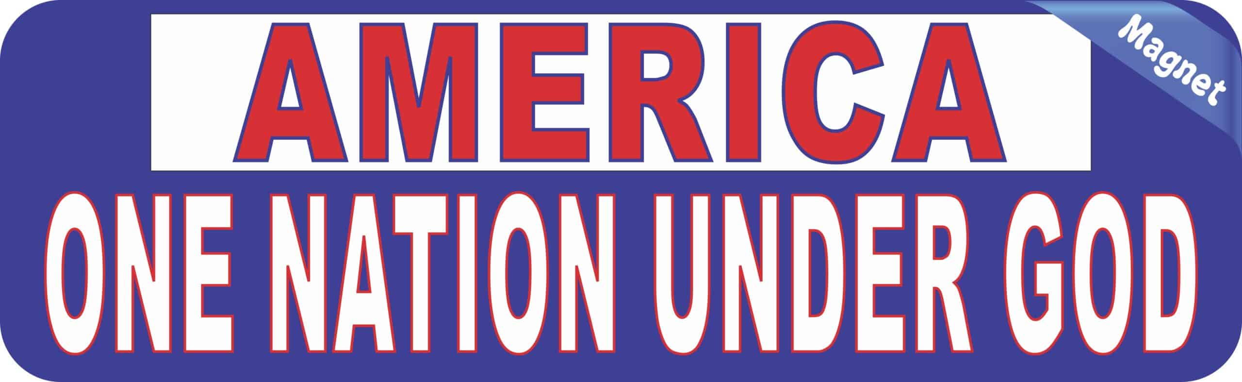 10in x 3in America One Nation Under God Bumper magnet magnetic magnets
