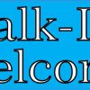 Blue Walk-Ins Welcome Sticker