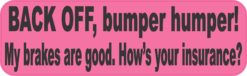 bumper humper sticker