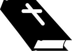 black bible sticker