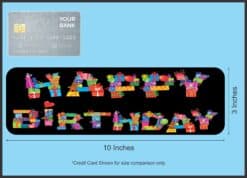 10in x 3in Happy Birthday Vinyl Bumper Magnet Car Magnets