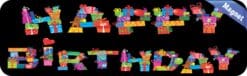 10in x 3in Happy Birthday Vinyl Bumper Magnet Car Magnets