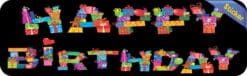 10in x 3in Happy Birthday Vinyl Bumper Sticker Decal Car Vehicle Decals