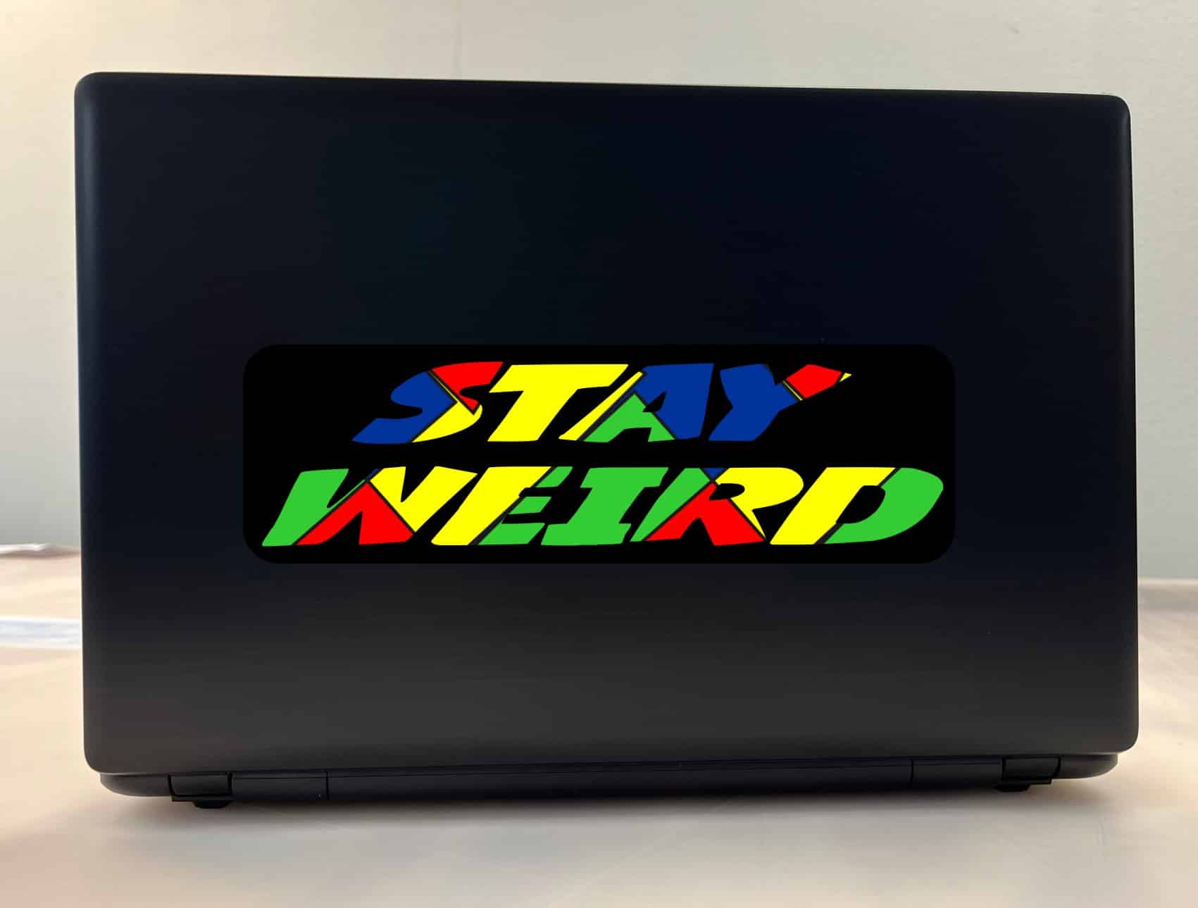 10in x 3in Stay Weird Bumper Sticker Window Stickers Vinyl Vehicle Decal