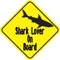 Shark Lover on Board Magnet