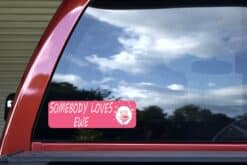 10in x 3in Somebody Loves Ewe Bumper Sticker