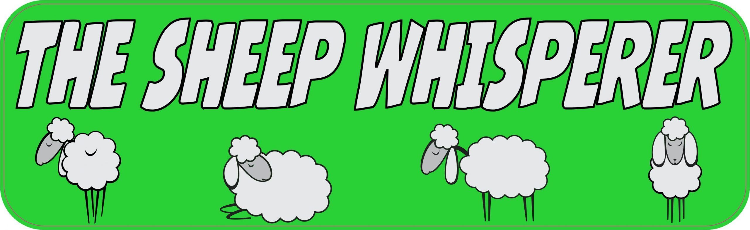 10in x 3in Sheep Whisperer Vinyl Bumper Sticker Ewe Decal Window Lamb stickers Decals