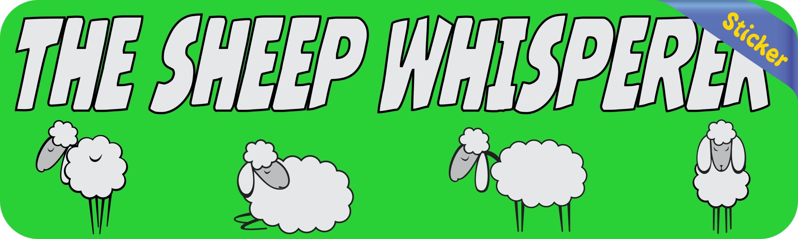10in x 3in Sheep Whisperer Vinyl Bumper Sticker Ewe Decal Window Lamb stickers Decals