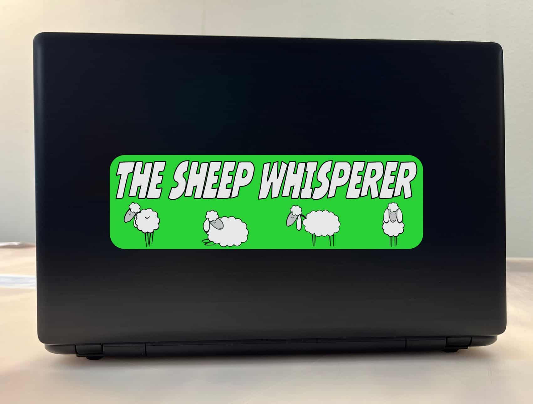 10in x 3in Sheep Whisperer Vinyl Bumper Sticker Ewe Decal Window Lamb stickers Decals