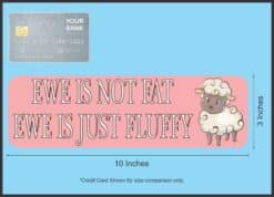 10in x 3in Ewe Is Just Fluffy Magnet